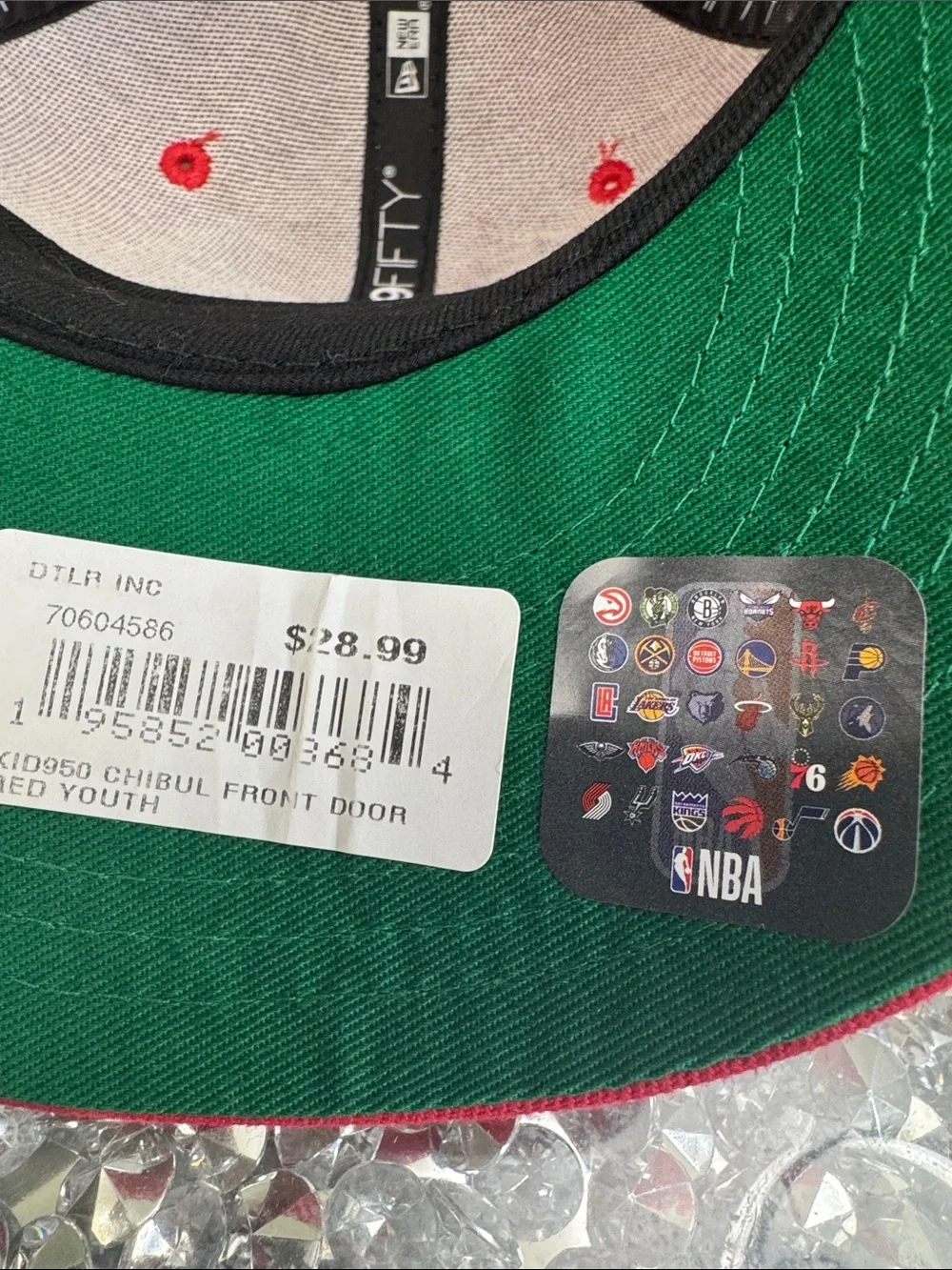 New Era Chicago Bulls Red & White Youth Snapback Hat NWT